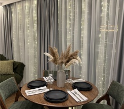 Дом «DOUBLE» с банным чаном на террасе в Luxe House