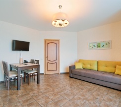 Однокомнатный номер бизнес-класса с гостиной-кухней и спальней в Degas lite hotel