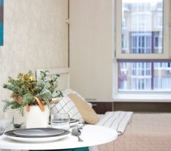 студия стандарт с видом на город для 1-2 гостей (центр, ул. Сакко, 24, "Vivaldi"), 515 в Viva aparts