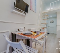 Двухуровневая студия стандарт 4 pax с балконом в Sokroma Элегант