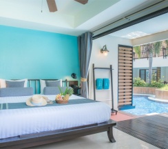Двухместный люкс Gold Pool Access двуспальная кровать в Курортный отель Chada Lanta Beach Resort