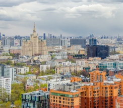 Апартаменты с 2 комнатами в Апартаменты Изба / Пресня Сити Люкс с панорамным видом