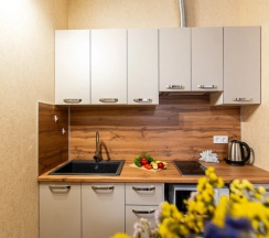 Студия Comfort в Апартаменты в Нoвоpоccийcкe c Дизaйнерcким Рeмoнтoм