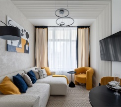 Двухкомнатные апартаменты LUX с одной спальней (2 этаж) в Real Apartments Sochi