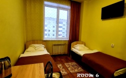 1-комнатный номер эконом с 2 односпальными кроватями в Hotel юг