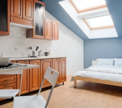 Двухместные апартаменты Мансарда двуспальная кровать в Мой Питер