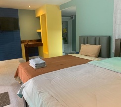 Двухместное бунгало двуспальная кровать в Rayonghouse Resort