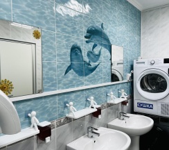 Кровать в мужском номере c 5 двухъярусными кроватями (удобства на этаже) в Темпер прайд