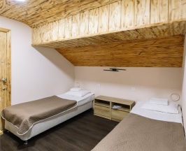 Бюджетный двухместный номер с 2 отдельными кроватями без окна в Тундра