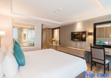 Одноместная студия Deluxe двуспальная кровать в Отель Citrus Suites Sukhumvit 6 by Compass Hospitality