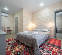 Номер люкс комфорт с 1 двуспальной кроватью в Даховская долина