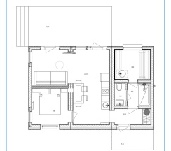 Дом с одной спальней и сауной в Opushka house Новожилово