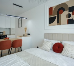 Coral - 2х местные делюкс апартаменты-студия около м.Сокол (11 этаж) в Smart Lofts Moscow