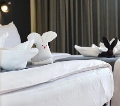 Двухместный номер Premier с видом на море двуспальная кровать в Ambassador City Jomtien Pattaya - Marina Tower Wing