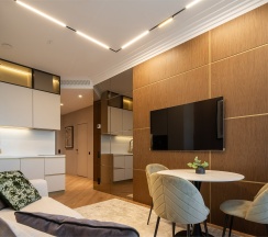 Двухкомнатный LUX с видом на море в Real Apartments Sochi