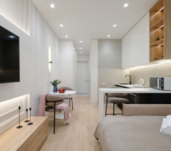 Комфортная студия с видом на набережную в Happy House - Люблинская