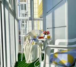 Четырёхместные апартаменты Comfort с балконом в GOROD Si в 5 мин от трассы М4 Дон. ЖК Озерки