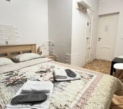 Номер стандарт с 1 двуспальной кроватью (цокольный этаж) в Kovensky