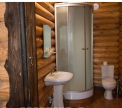 Номер делюкс с 1 двуспальной кроватью в срубе в Таурух