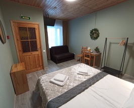 Номер стандарт комфорт с 1 двуспальной кроватью в Морошка