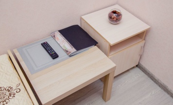 Бюджетный двухместный номер с 2 отдельными кроватями и общей ванной комнатой в ЗОО