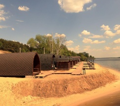 Коттедж стандарт с 1 двуспальной кроватью (Глэмпинг у воды) в Набережная №1