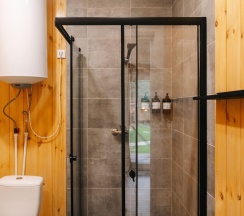 Номер студия с 1 двуспальной кроватью с кухней в Таёжник