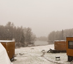 Studio на двоих 8 с сауной и видом на реку в Белые Ключи