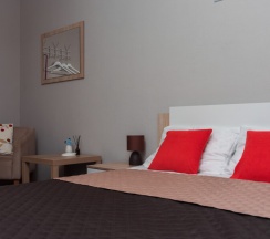 Двухместная комната с 1 кроватью и общей ванной комнатой в МК Мокко