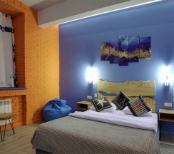 Студия с кухней с доп. кроватью и финской сауной "Леший" (сауна оплачивается отдельно) в Матросский