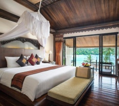 Двухместная вилла с бассейном двуспальная кровать в Отель Panviman Resort Koh Phangan