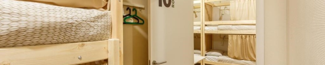 Кровать в общем 10 местном номере для мужчин и женщин №2  /10 beds common room (1bed) в Nice hostel