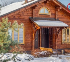 Одноэтажный дуплекс с камином и плитой №4 в Караван