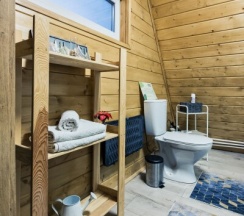 Aframe Black | Баня и банный чан на территории в Берёзовая роща