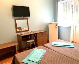 Двухместный номер Standard с балконом двуспальная кровать в Москвичка