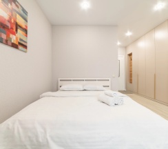 Двухместные апартаменты двуспальная кровать в Апартаменты BelaTravel Николы Теслы 20