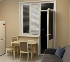 1-комнатные апартаменты люкс с 1 двуспальной кроватью и диваном в Apart Ru Hotel