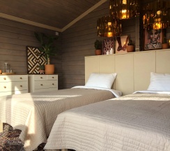 Коттедж c 1 комнатой с красивым видом из окна в Гостевой дом