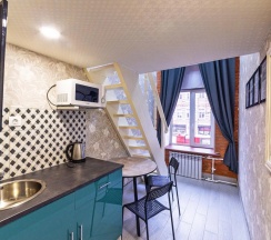 Двухместные апартаменты Дуплекс (двуспальная кровать) в Apartaments Chernoe Derevo 