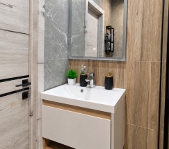 3-местные 1-комнатные апартаменты с 1 двуспальной кроватью, 25 м², 1 этаж в Однокомнатная квартира, ул. Свободы, 38/2