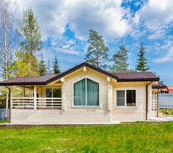 Стильный коттедж 100 кв.м. для 7 человек рядом с Охта парком в Solar House