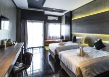 Двухместный номер Deluxe с красивым видом из окна двуспальная кровать в Cresco Hotel Buriram