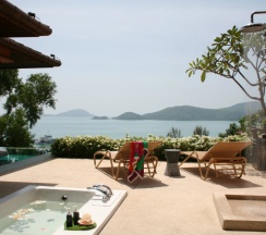 Вилла с бассейном с 2 комнатами с балконом и с видом на океан в Sri Panwa Phuket Luxury Pool Villa Hotel