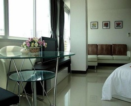 Двухместные апартаменты Studio Suite двуспальная кровать в Grand Residence Jomtien