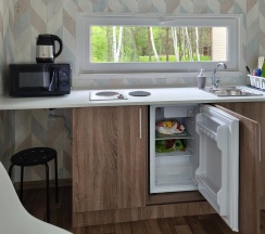 Двухместный номер Classic с красивым видом из окна двуспальная кровать в Земляничная поляна