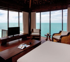 Двухместный Silavadee Pool Villa Suite No. 2 oceanfront двуспальная кровать в Silavadee Pool Spa Resort