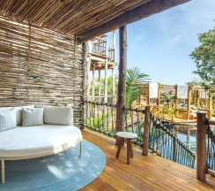 Двухместный номер Shibari Grand Cenote Front двуспальная кровать в Hotel Shibari Tulum - Restaurant & Cenote Club