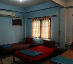 Кровать в общем номере двуспальная кровать в Trekker Camp Chiang Mai - Hostel