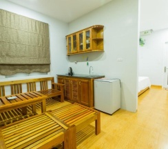 Двухместное семейное бунгало двуспальная кровать в Gecko House Phu Quoc