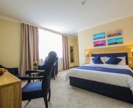 Двухместный номер Comfort с видом на город двуспальная кровать в Rayan Hotel Osh